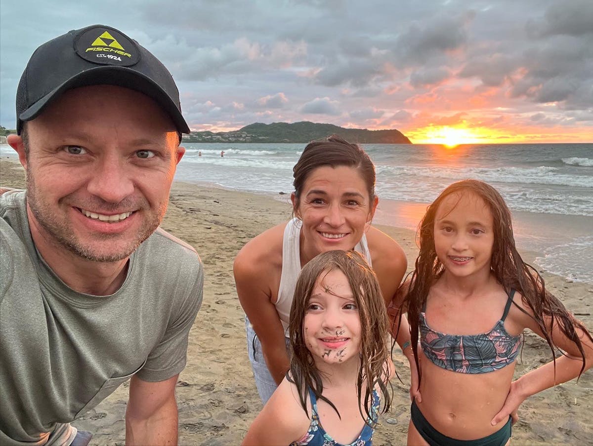 Murdock Family Sunset On The Beach